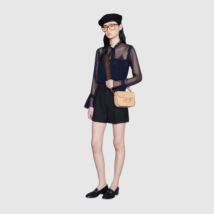 658574.18YSG.9878.005.100.0000.Light Gucci Horsebit 1955 mini bag